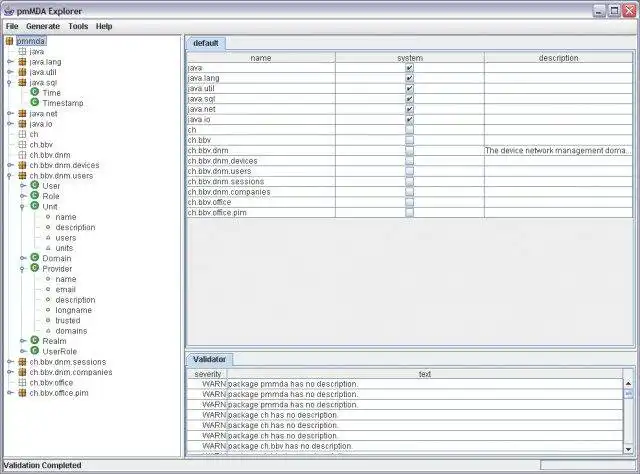 Download web tool or web app pmMDA - poor man MDA -