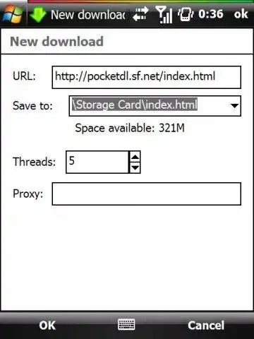 Download web tool or web app PocketDownloader