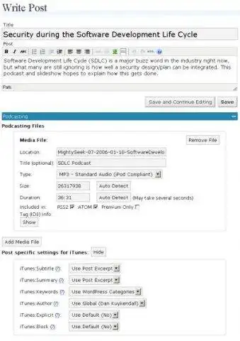 Download webtool of webapp PodPress