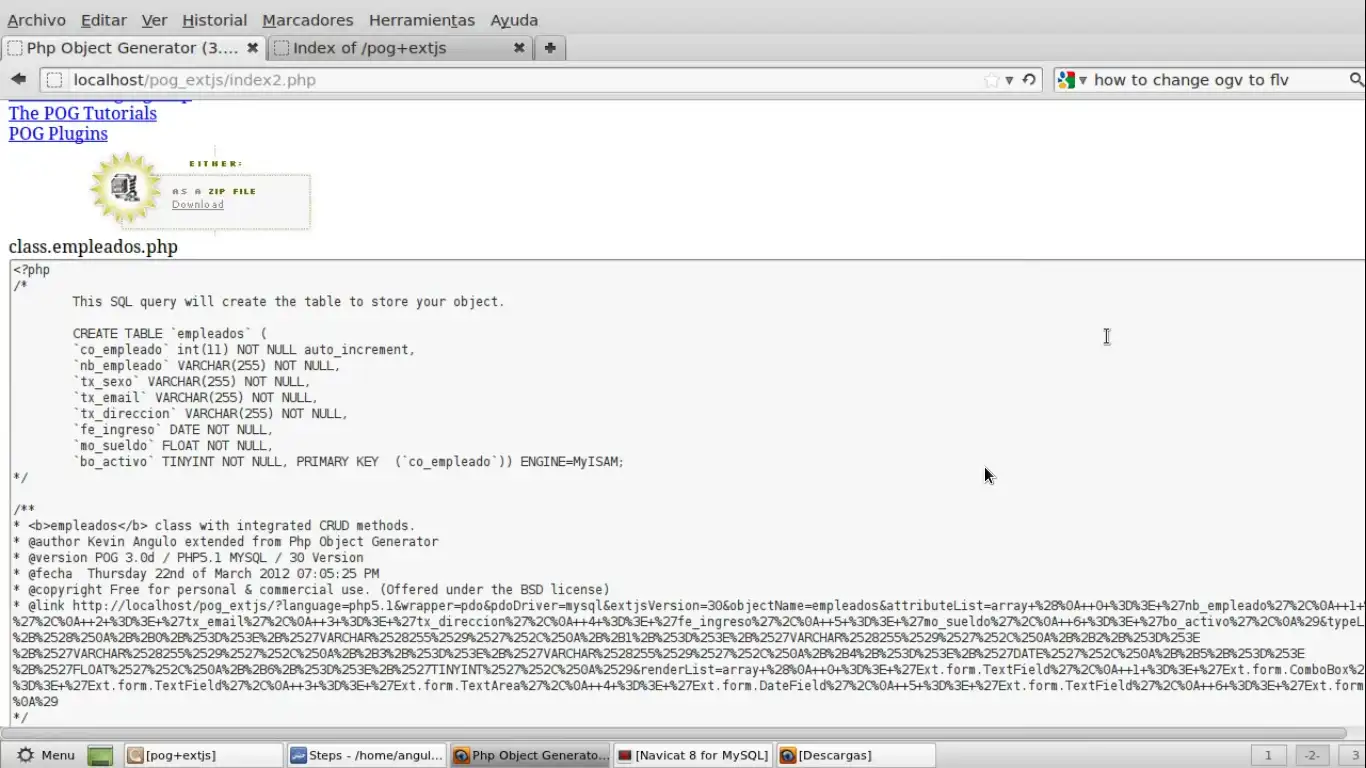 Mag-download ng web tool o web app na POG ExtJS Code Generator