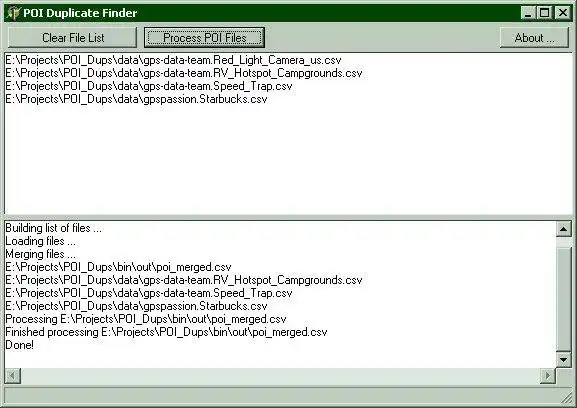 Download web tool or web app POI Duplicate Finder-Remover to run in Windows online over Linux online