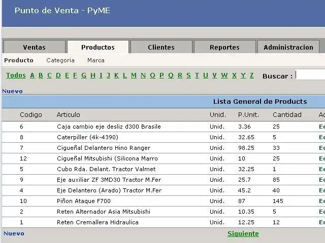 Web aracını veya web uygulamasını indirin Satış Noktası - Pyme