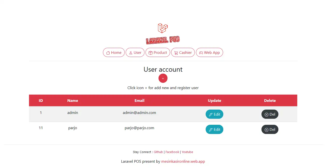 Mag-download ng web tool o web app Pointofsale-sourcecode-laravel