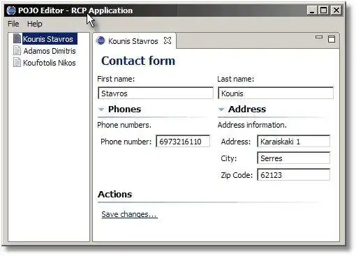 下载网络工具或网络应用程序 POJOEditor RCP