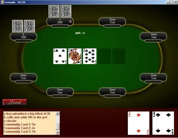 Download web tool or web app PokerHost to run in Windows online over Linux online