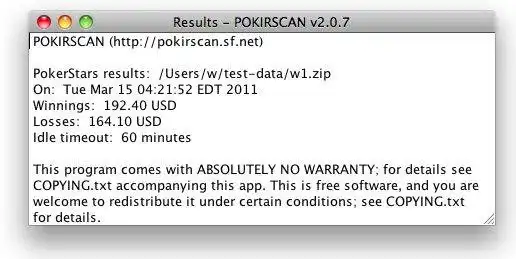 Download web tool or web app POKIRSCAN poker tax app to run in Windows online over Linux online