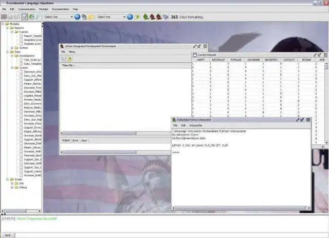 Téléchargez l'outil Web ou l'application Web Sciences politiques : Simulateur de campagne à exécuter sous Linux en ligne