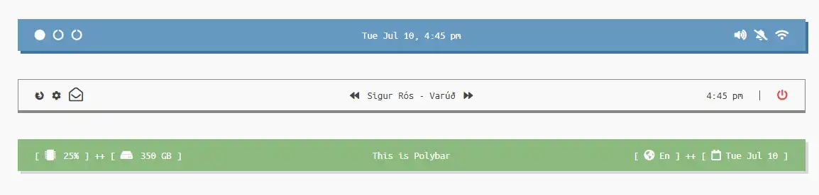 Download web tool or web app Polybar