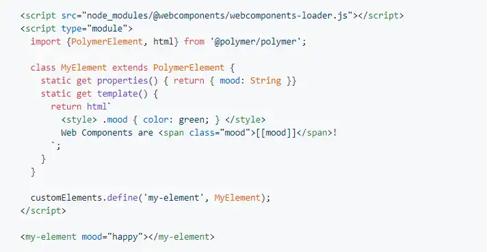 Mag-download ng web tool o web app Polymer