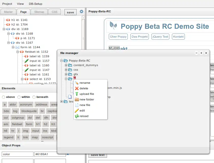 Descărcați instrumentul web sau aplicația web Poppy - Web Interface Generator