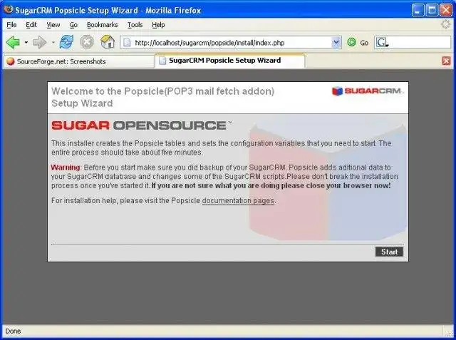 Download web tool or web app Popsicle - pop3 add-on to SugarCRM