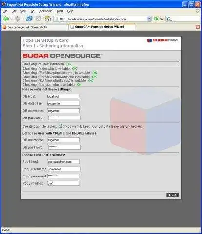 Download web tool or web app Popsicle - pop3 add-on to SugarCRM