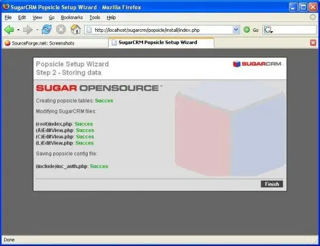 ดาวน์โหลดเครื่องมือเว็บหรือเว็บแอป Popsicle - ส่วนเสริม pop3 ลงใน SugarCRM