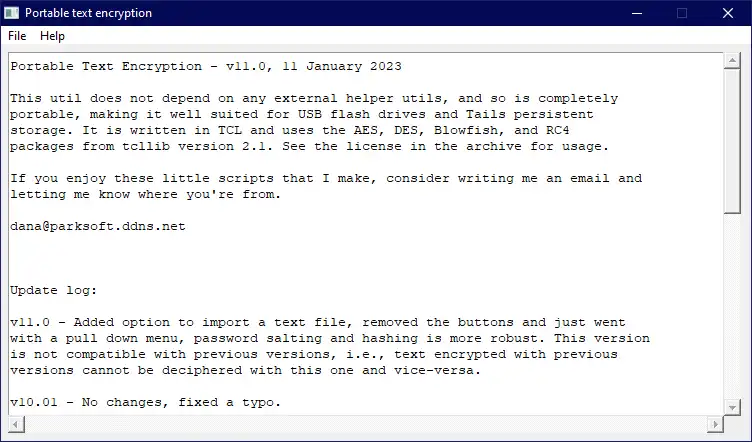 Download web tool or web app Portable Text Encryption