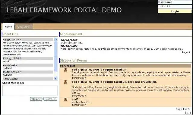 Download web tool or web app Portal based framework