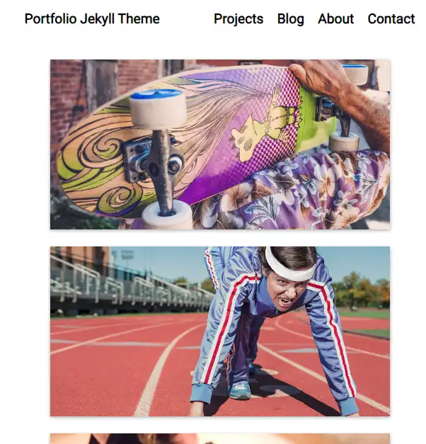 دانلود ابزار وب یا برنامه وب Portfolio Jekyll Theme