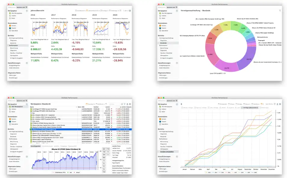 Scarica lo strumento web o l'app web Portfolio Performance