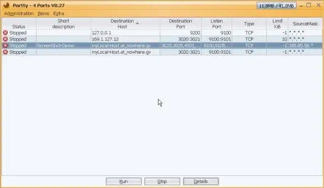 Mag-download ng web tool o web app Portty - Port Forwarding, Tunneling atbp.