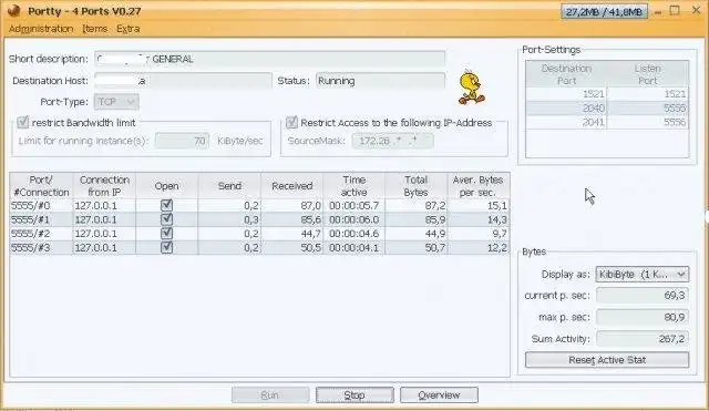 ดาวน์โหลดเครื่องมือเว็บหรือเว็บแอป Portty - Port Forwarding, Tunneling เป็นต้น