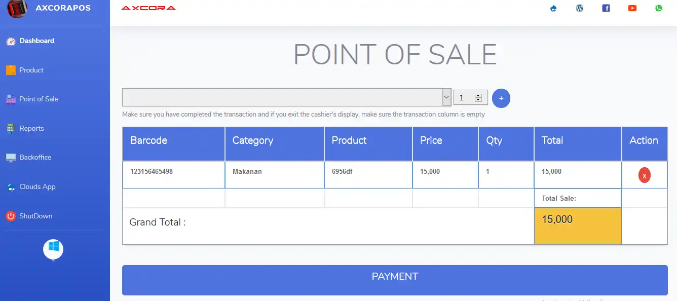 Download web tool or web app posapp free point of sale application