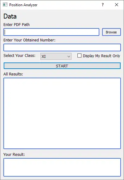 Scarica lo strumento web o l'app web Position Analyzer 2