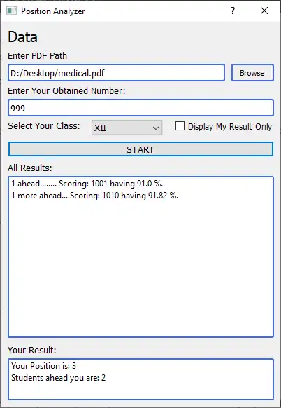 Download web tool or web app Position Analyzer 2