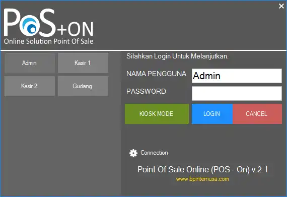 Download web tool or web app Pos On - Desktop