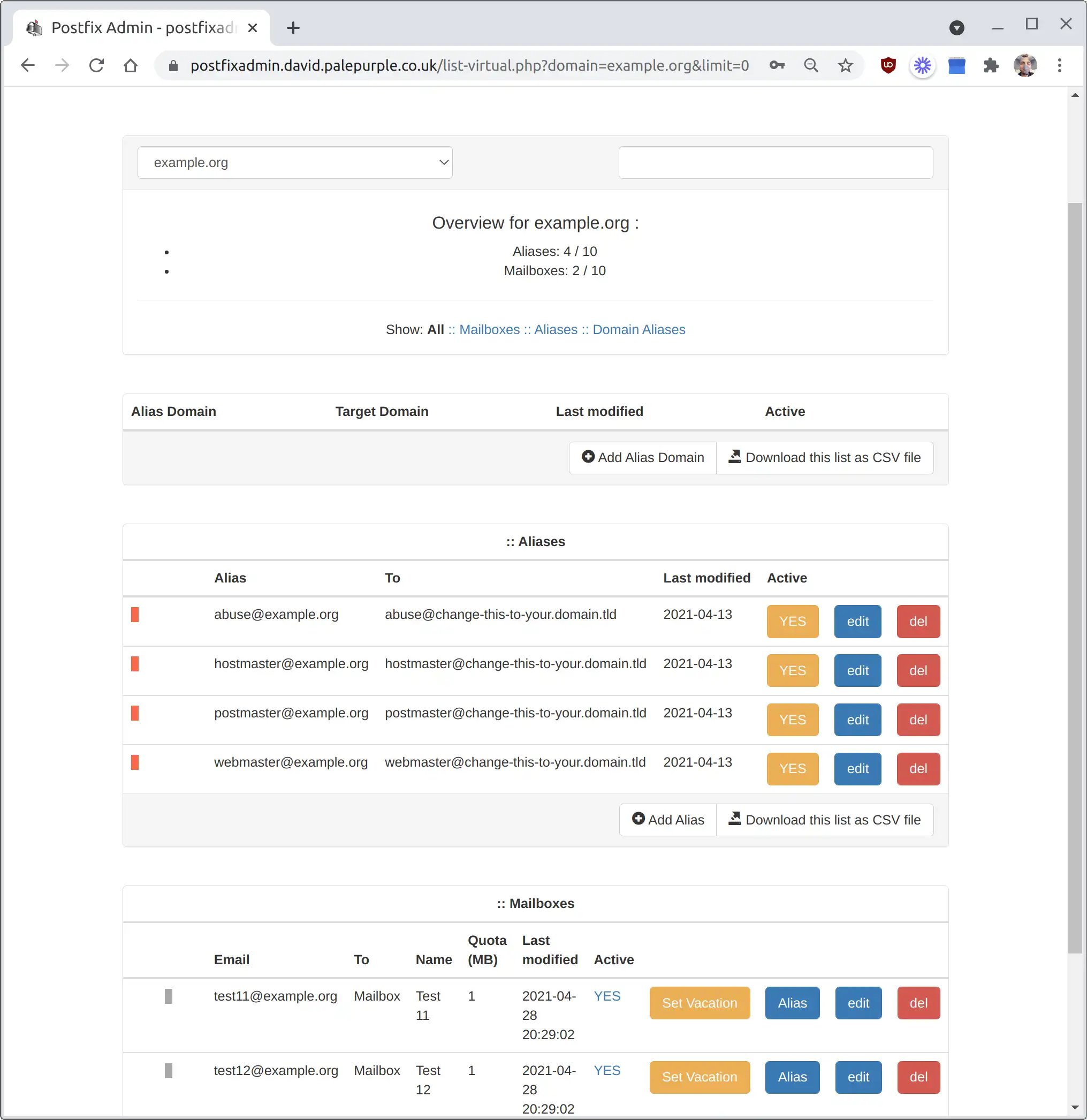 ดาวน์โหลดเครื่องมือเว็บหรือเว็บแอป Postfix Admin