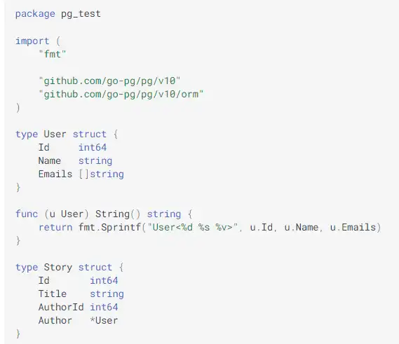 Baixe a ferramenta da web ou o aplicativo da web do cliente PostgreSQL e ORM para Golang