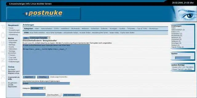 下载网络工具或网络应用程序 PostNuke 模块 pnEWiki