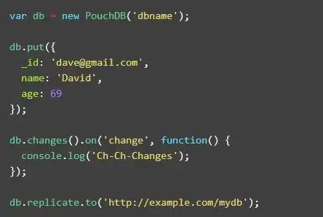 Download webtool of webapp PouchDB