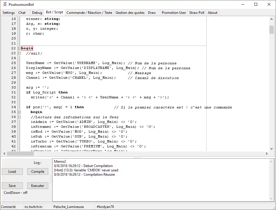 Download web tool or web app PoutounoursBot