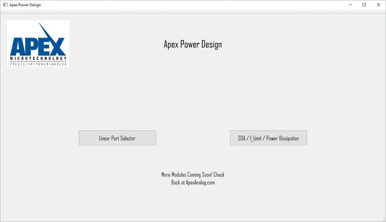 Download web tool or web app Power Design