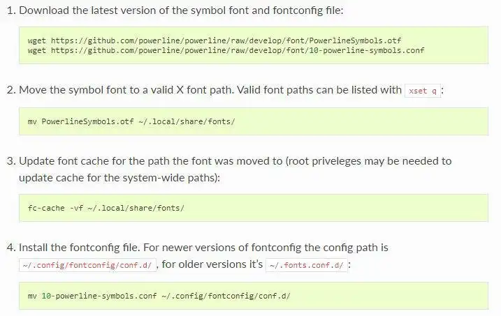 Download web tool or web app Powerline Fonts