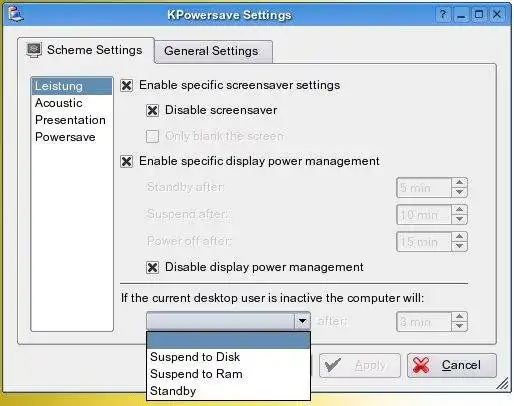 Download web tool or web app Powersave