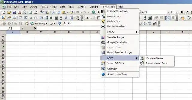 Web aracını veya web uygulamasını indirin Power Tools For Excel 2003-2007