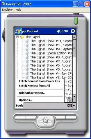Download web tool or web app ppcPodcast