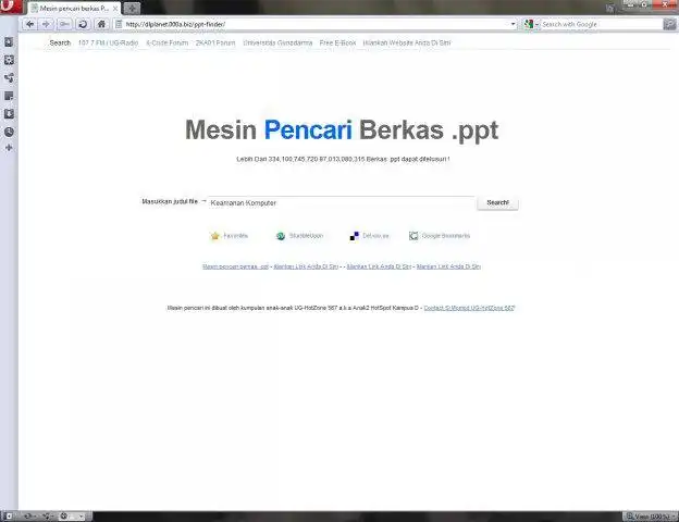 Download web tool or web app Ppt Finder - Search Engine