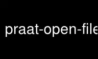Run praat-open-files in OnWorks free hosting provider over Ubuntu Online, Fedora Online, Windows online emulator or MAC OS online emulator