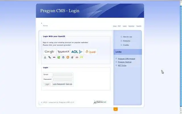 Download web tool or web app Pragyan CMS
