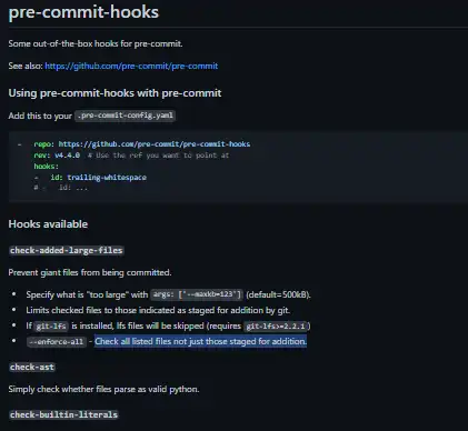 Download web tool or web app pre-commit-hooks