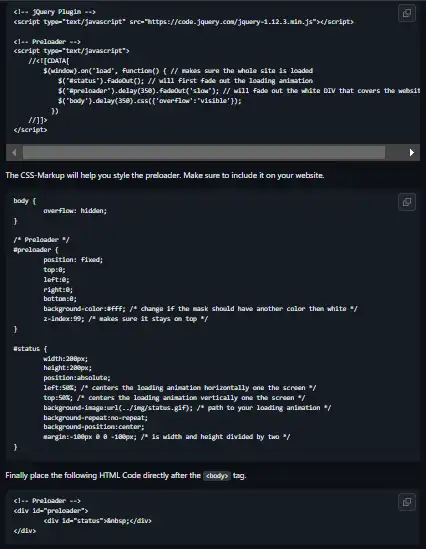 Muat turun alat web atau aplikasi web PreLoadMe