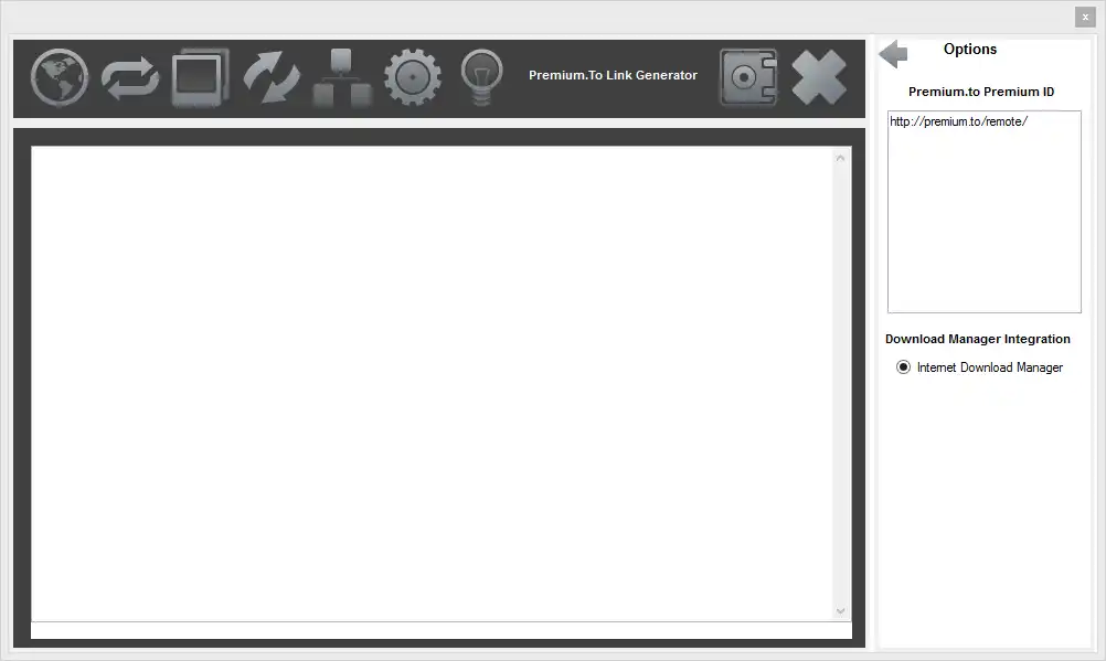 Download web tool or web app Premium.to Link Generator