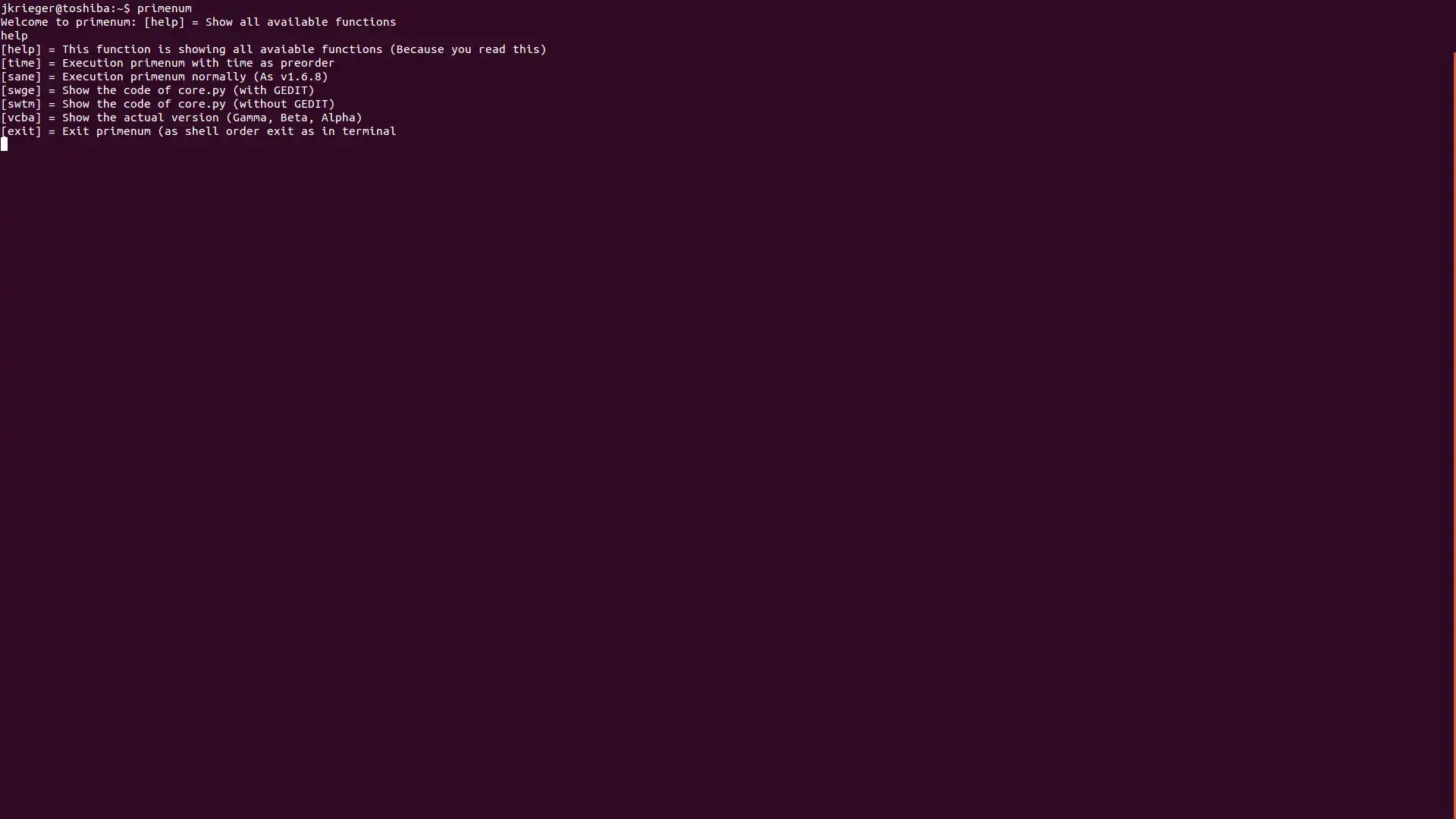 Download web tool or web app Primenum to run in Linux online