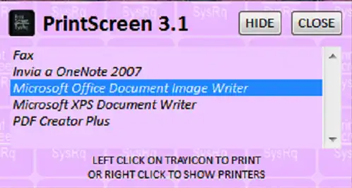 Download web tool or web app Print Screen 3.1