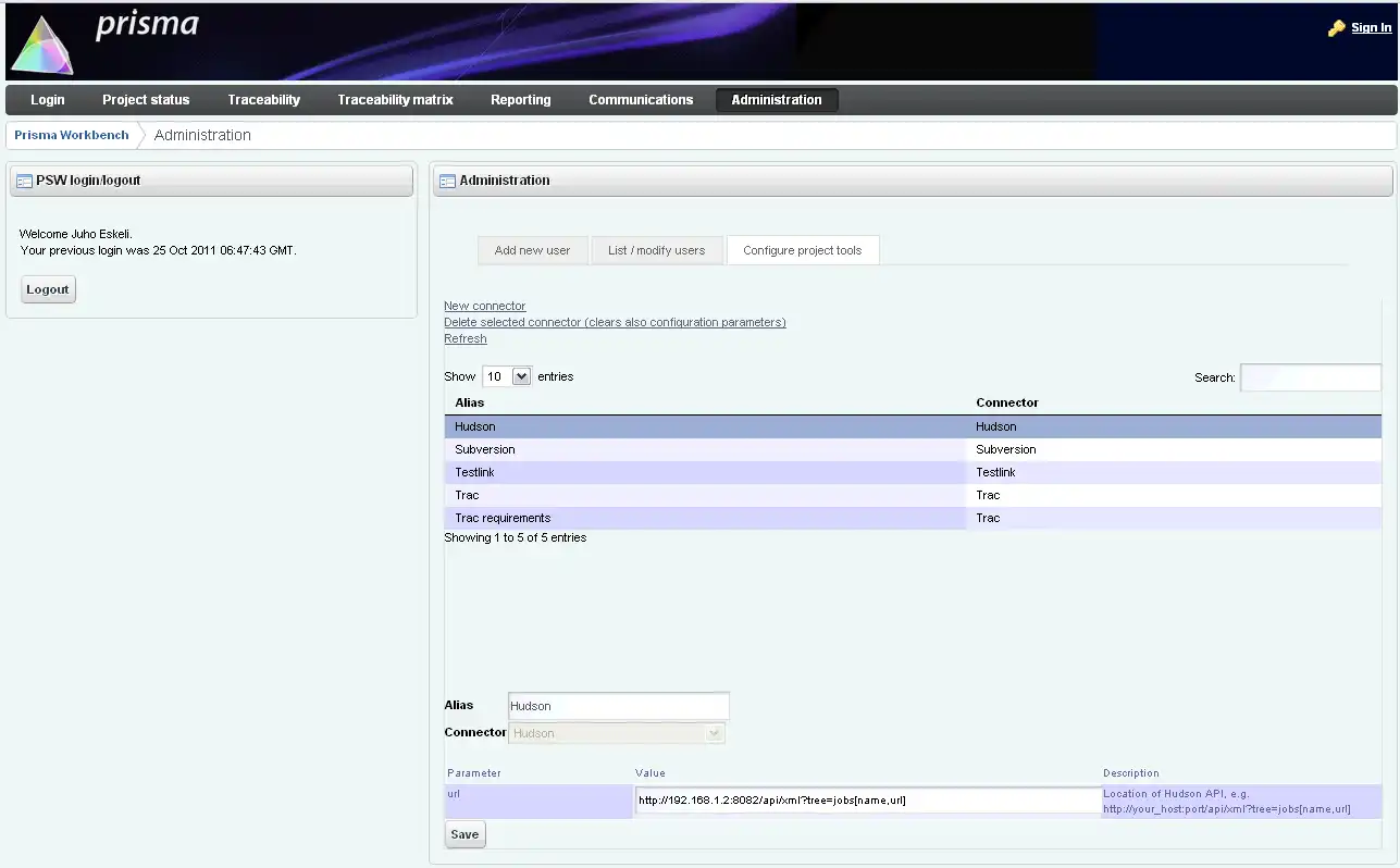 I-download ang web tool o web app na Prisma Workbench (PSW)