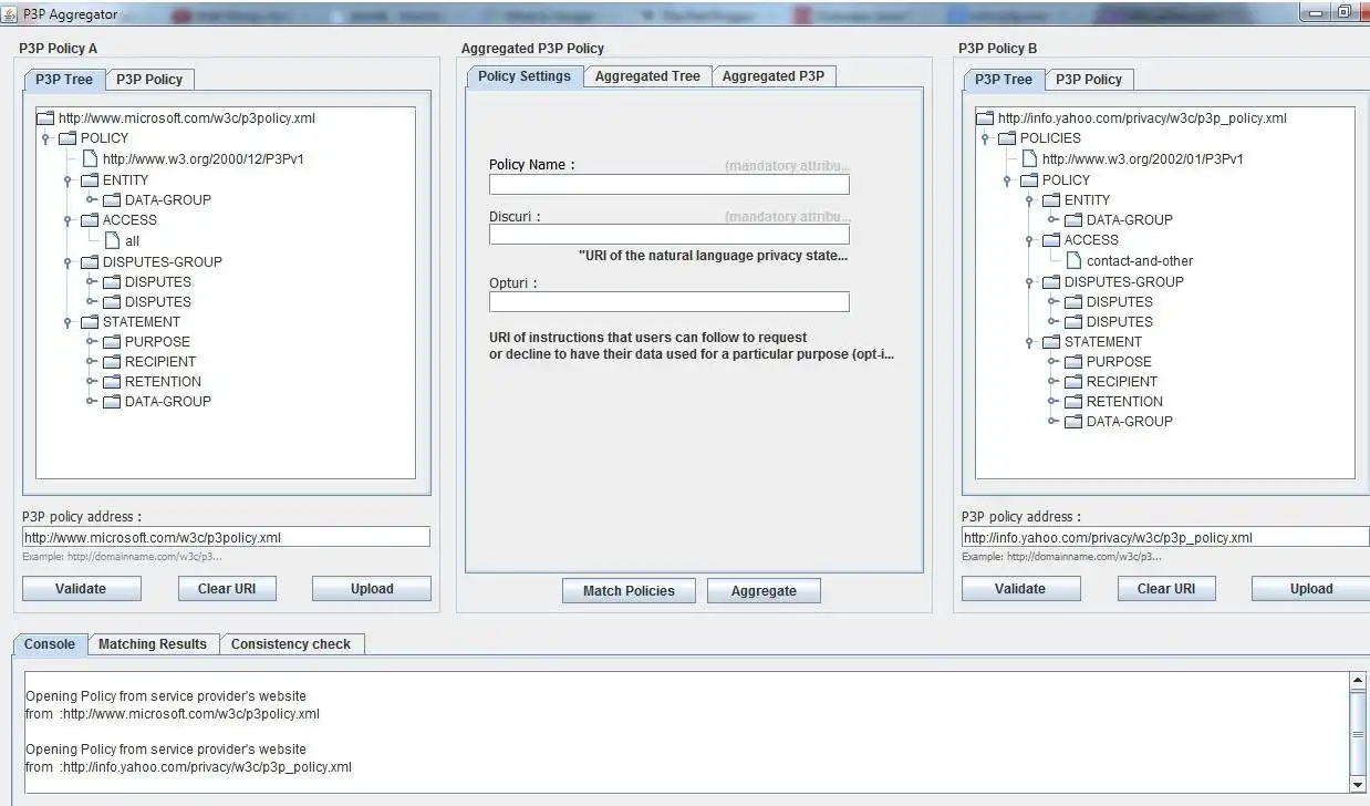 Download web tool or web app Privacy Policy Merger