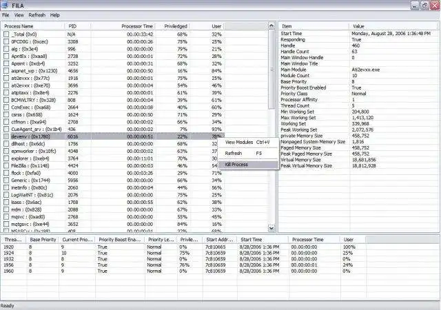 Download web tool or web app Process Explorer .NET