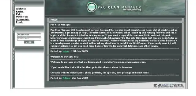 Download web tool or web app Pro Clan Manager to run in Linux online