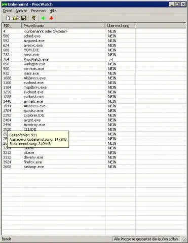 Download web tool or web app ProcWatch - Process Monitoring/(Re)Start
